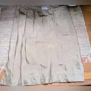 Dries Van Noten Slip Skirt in Gold Size 38
